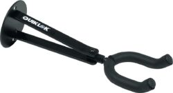 Support mural long pour guitare avec fourche - noir