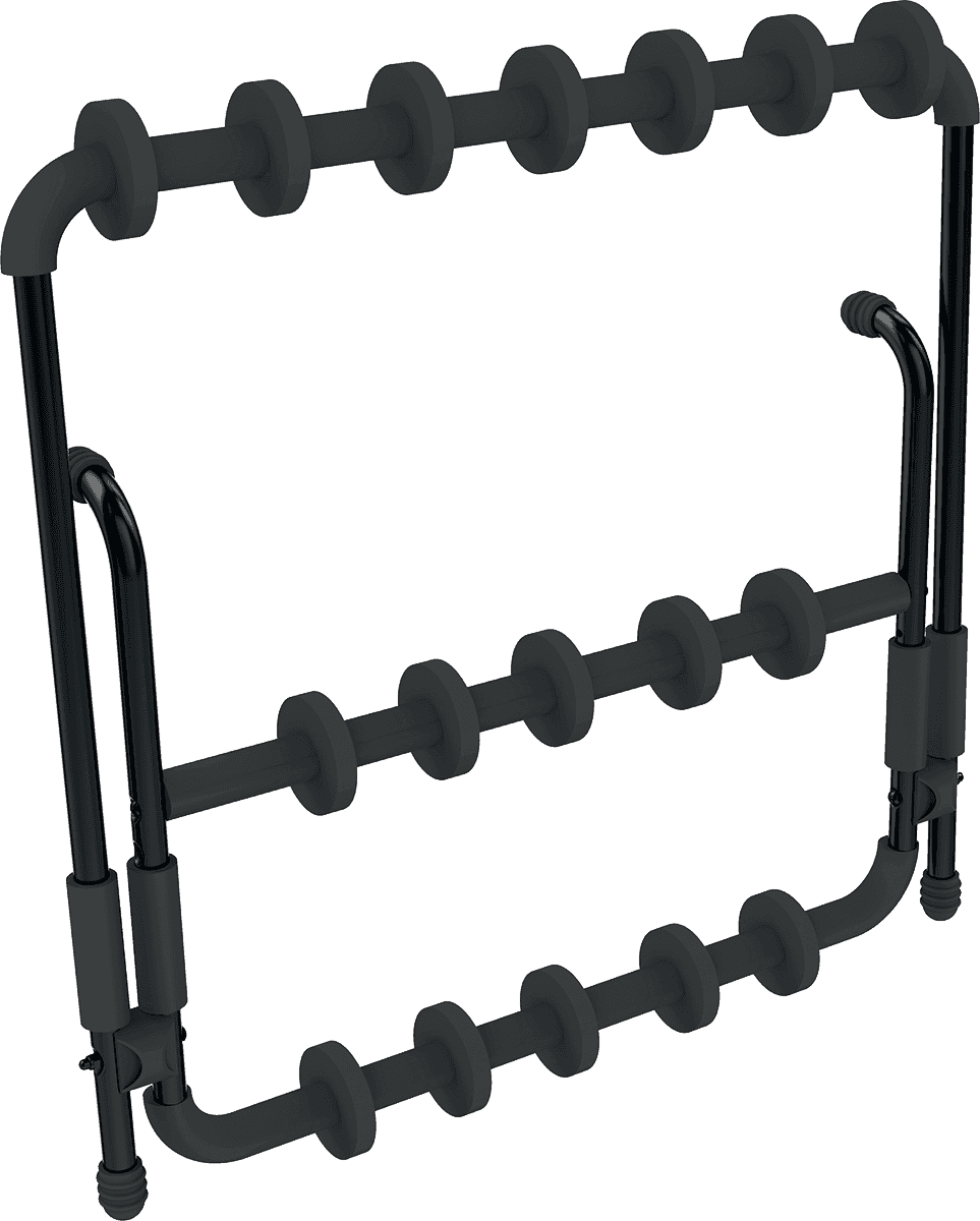 Quiklok Stand 6 Guitares Avec Séparations Réglables - Noir - Stand & Support Guitare & Basse - Variation 5
