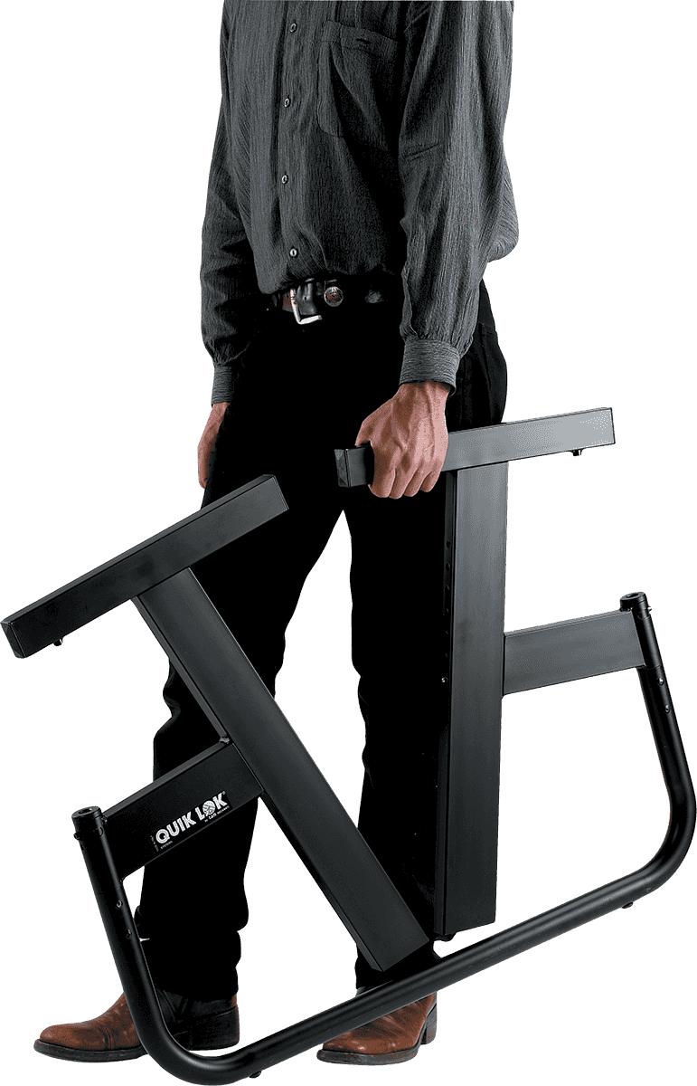 Quiklok Stand Clavier, Hauteur Ajustable - Noir - Stand & Support Clavier - Variation 2