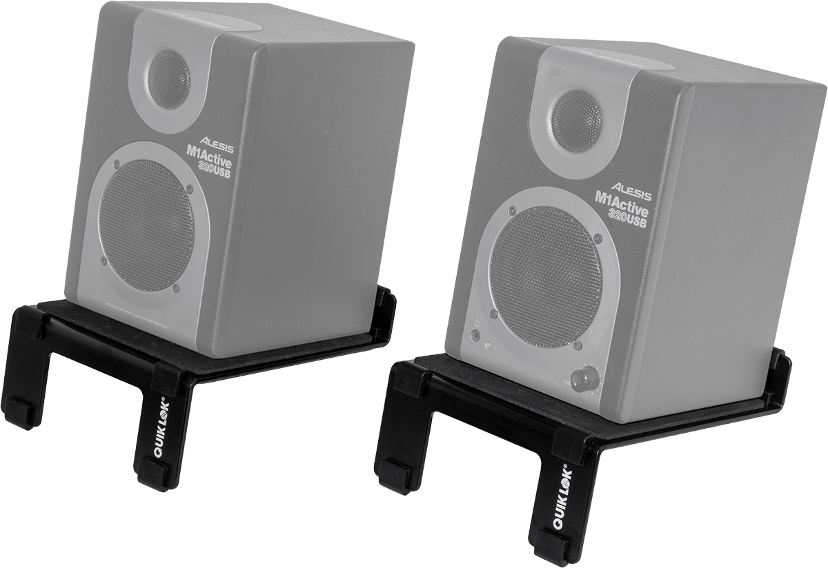 Quiklok Supports D'enceinte De Monitoring Pour Bureau (par Paire) - Stand Et Support Studio - Variation 7