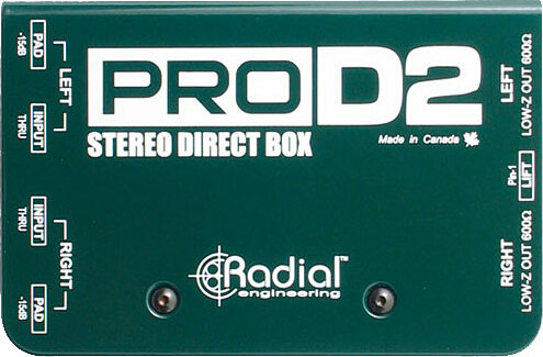 Radial Pro D2 Stereo Passive Direct Box - Boitier Direct / Di - Main picture