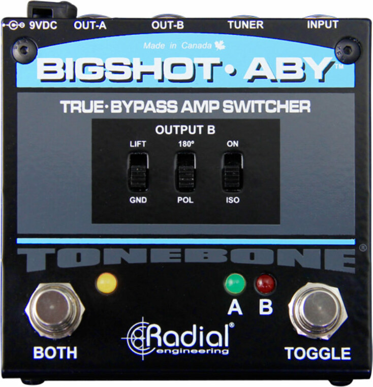 Radial Tonebone Bigshot Aby True-bypass Amp Switcher V2 - Footswitch & Commande Divers - Main picture