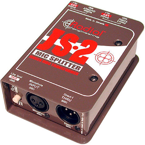 Radial Js2 Passive Microphone Splitter - Boitier Direct / Di - Variation 1