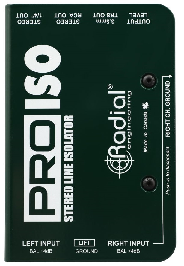 Radial Pro Iso Stereo +4/-10db - Convertisseur - Variation 2