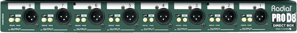 Radial Prod8 Eight Channel Rackmount Di - Boitier Direct / Di - Variation 2