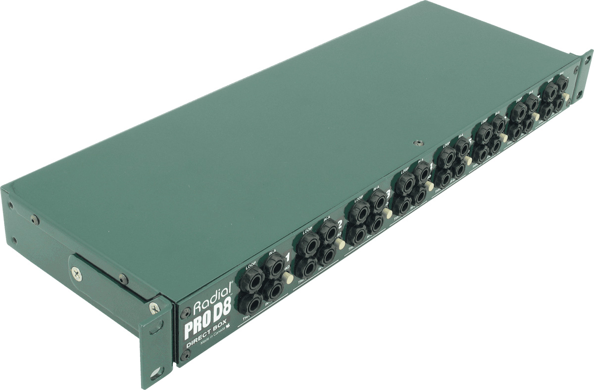 Radial Prod8 Eight Channel Rackmount Di - Boitier Direct / Di - Variation 1