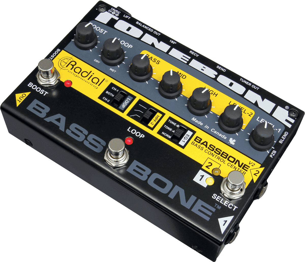 Multi effet basse en pedalier Tonebone Bassbone V2