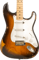 Guitare électrique forme str Rebelrelic S-Series 54 #230103 - Medium aged 2-tone sunburst