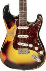 Guitare électrique forme str Rebelrelic S-Series 62 #62110 - Heavy aging 3-tone sunburst