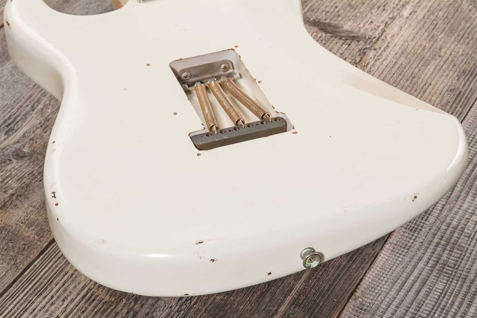 Rebelrelic S-series 1955 3s Trem Mn #231006 - Olympic White - Guitare Électrique Forme Str - Variation 7