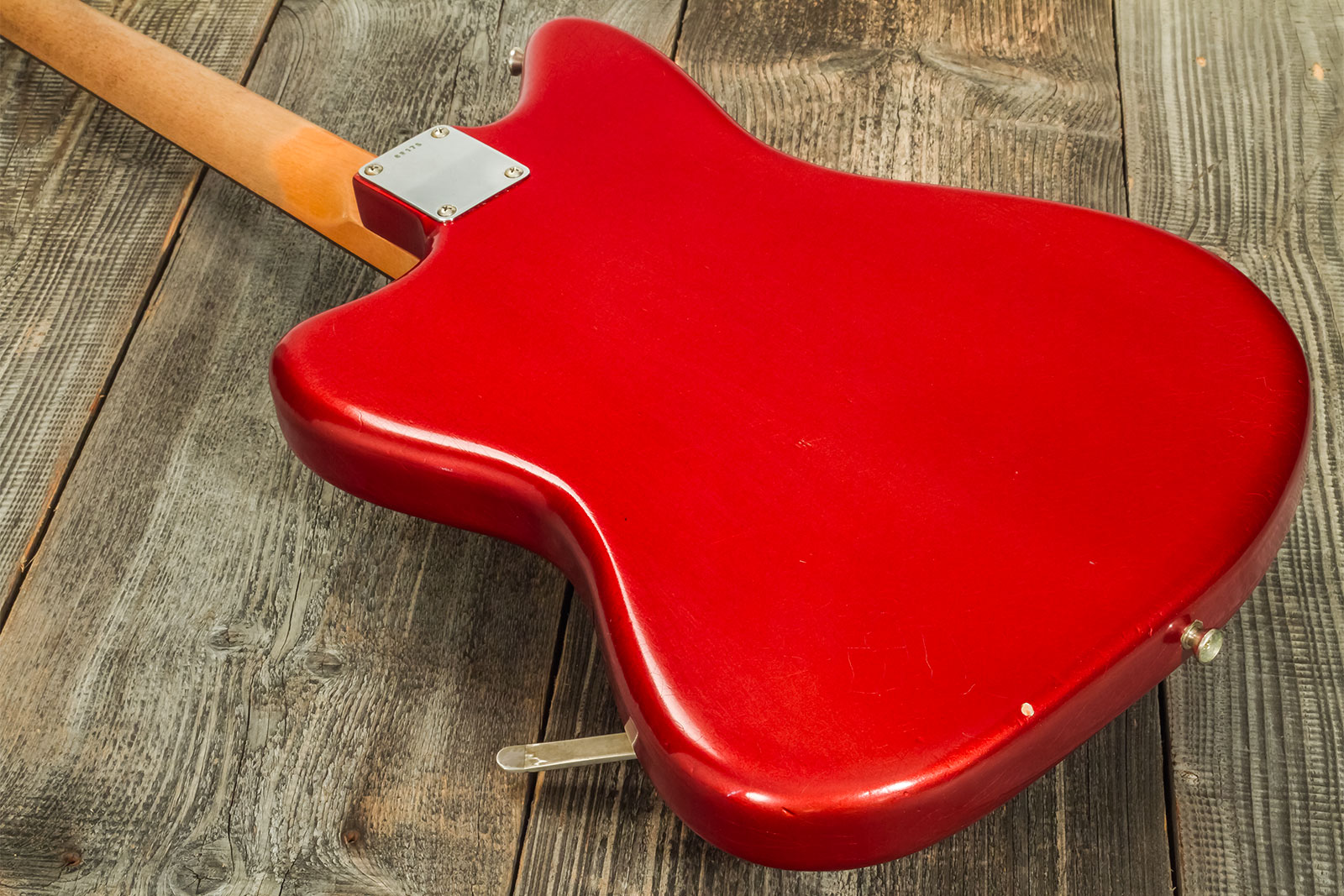 Rebelrelic Wrangler 2h Trem Rw #62175 - Light Aged Candy Apple Red - Guitare Électrique 1/2 Caisse - Variation 6