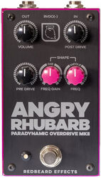 Pédale overdrive / distortion / fuzz Redbeard effects Angry Rhubarb Paradynamic Overdrive MKII