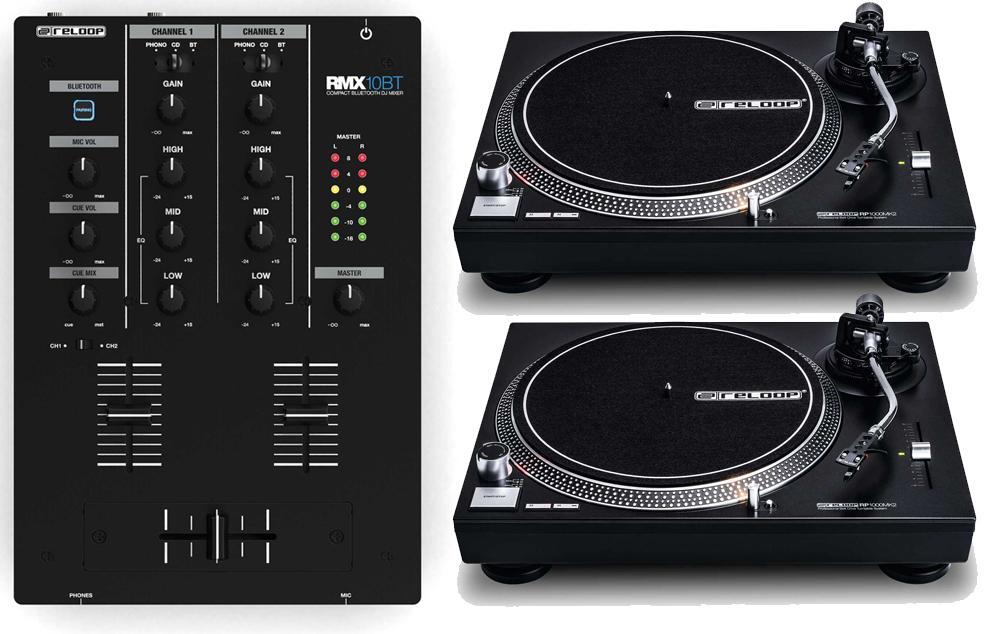 Set dj complet Reloop 2 x RP 1000 MK2 + Rmx-10 BT