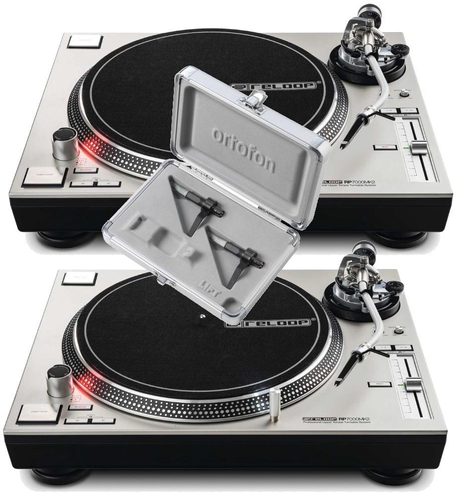Set dj complet Reloop 2 x RP-7000 MK2 Silver + CC MKII Twin Mix
