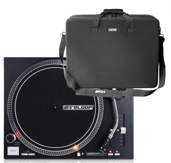 Reloop RP4000 MK2 + U 8308 Pack dj avec housse/flight/decksaver
