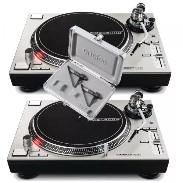 Set dj complet Reloop 2 x RP-7000 MK2 Silver + CC MKII Twin Mix
