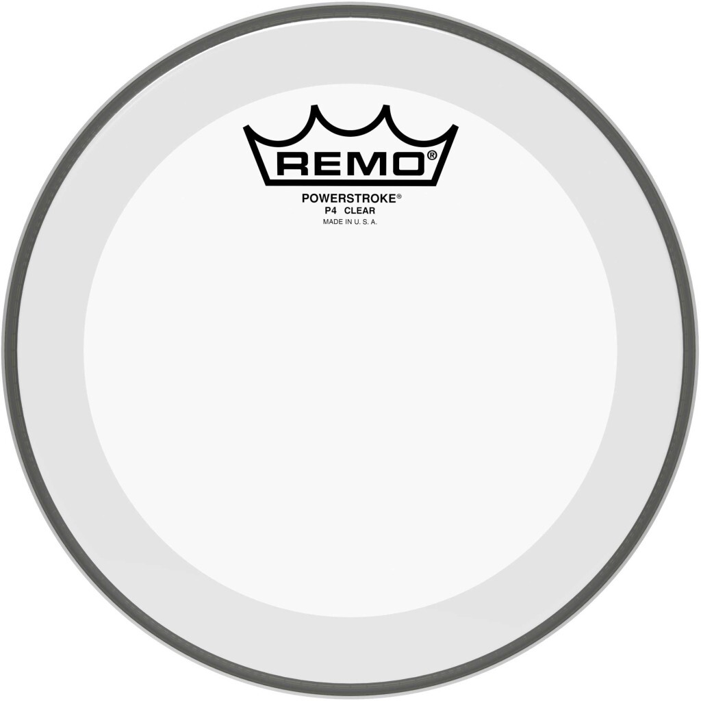 Remo P4-0308-bp Pwrstrk.4 Transparent - 8 Pouces - Peau Tom - Main picture