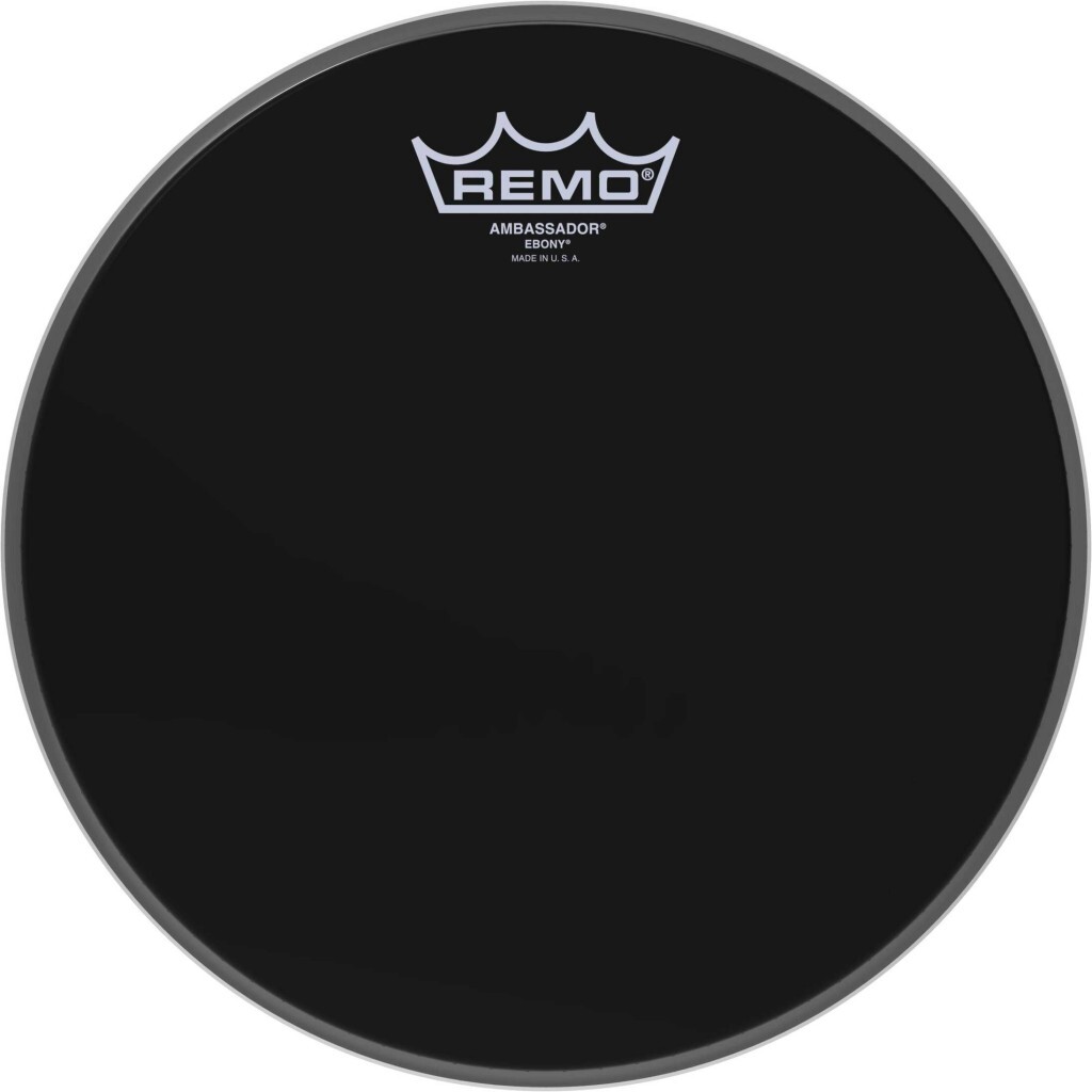 Remo Es-0010-00 Ebony Ambassador - 10 Pouces - Peau Tom - Main picture