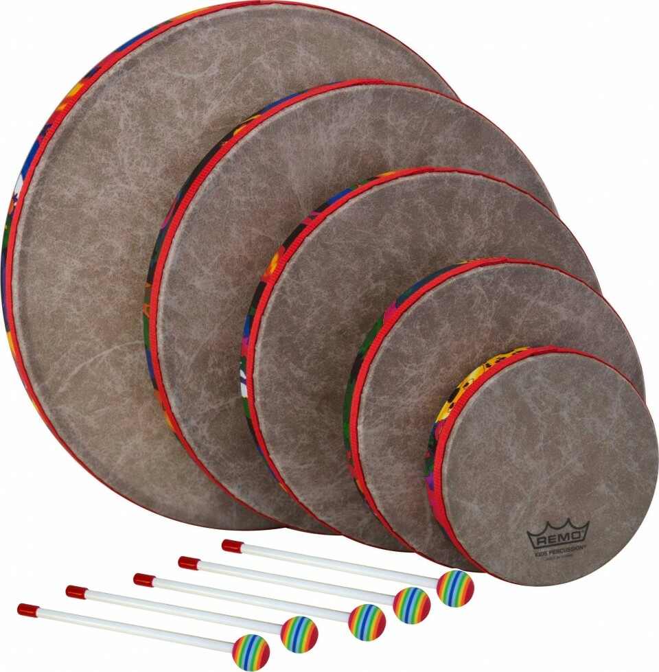 Kit 5 Tambours à Main pour Enfants Set percussion enfants Remo