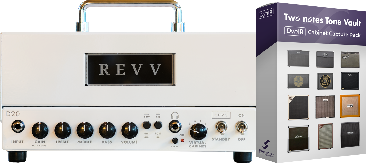 Revv D20 Head 20w White - Ampli Guitare Électrique TÊte / PÉdale - Variation 1