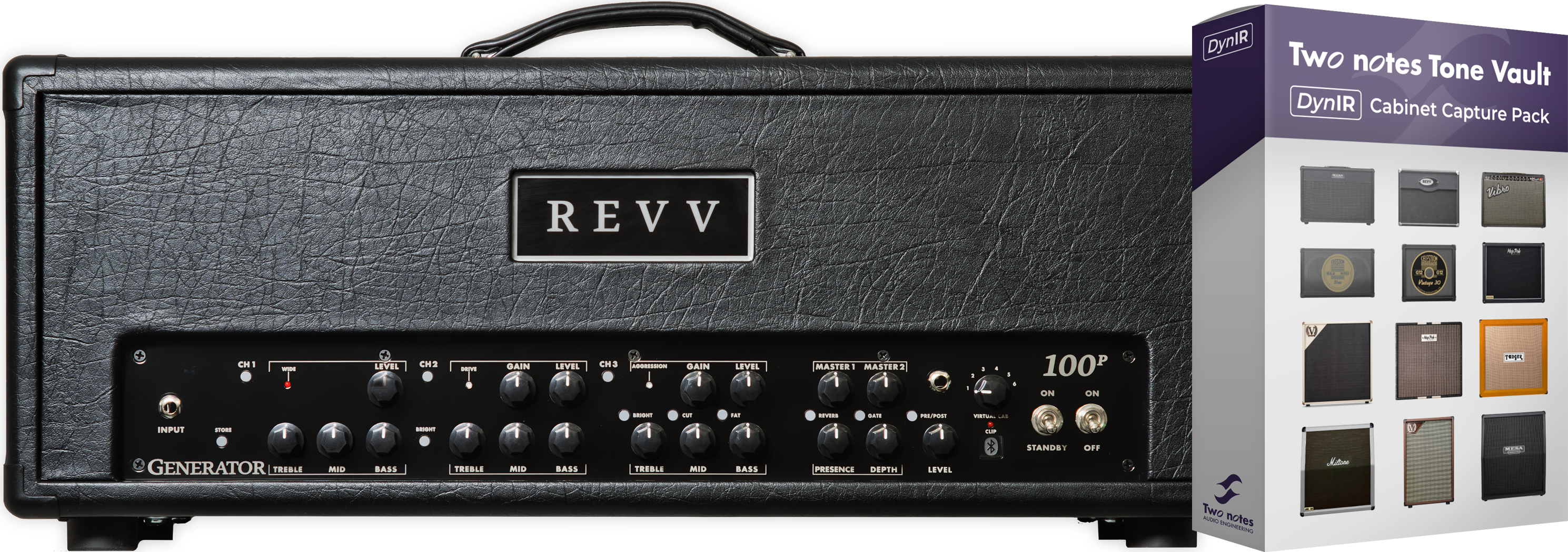 Revv Generator 100p Mk3 Head - Ampli Guitare Électrique TÊte / PÉdale - Variation 2