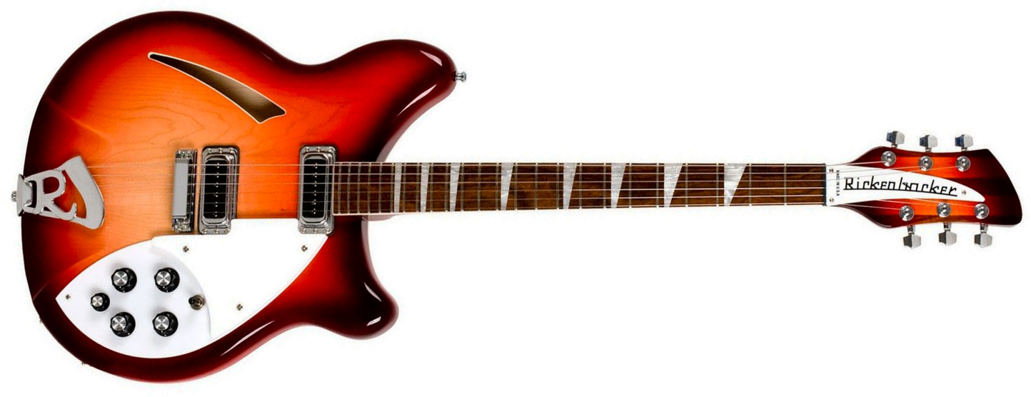 Rickenbacker 360 Fg 2h Ht Rw - Fire Glow - Guitare Électrique 1/2 Caisse - Main picture
