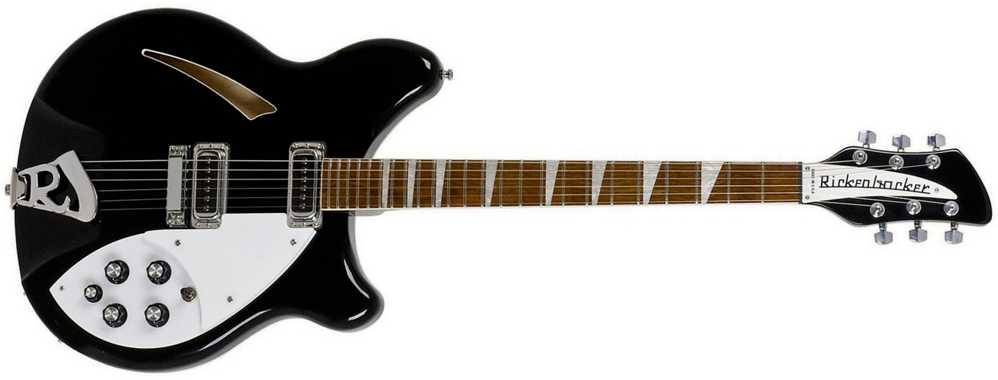 Rickenbacker 360 Jg 2h Ht Rw - Jet Glow - Guitare Électrique 1/2 Caisse - Main picture