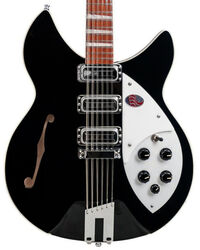 Guitare électrique 1/2 caisse Rickenbacker Model 1993Plus JG (12-String) - Jetglo