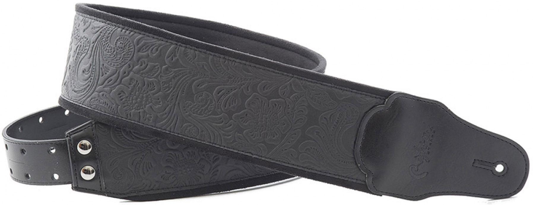 Sangle courroie Righton straps Bassman B-SANDOKAN Guitar/Bass Strap - Black