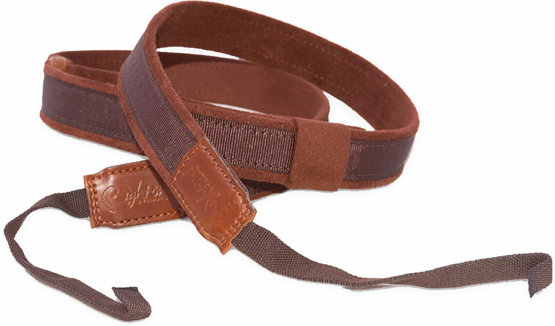 Righton Straps Uke Dual Hook Ukulele Strap Leather Cuir 1.18inc Brown - Sangle Ukulele & Mandoline - Main picture