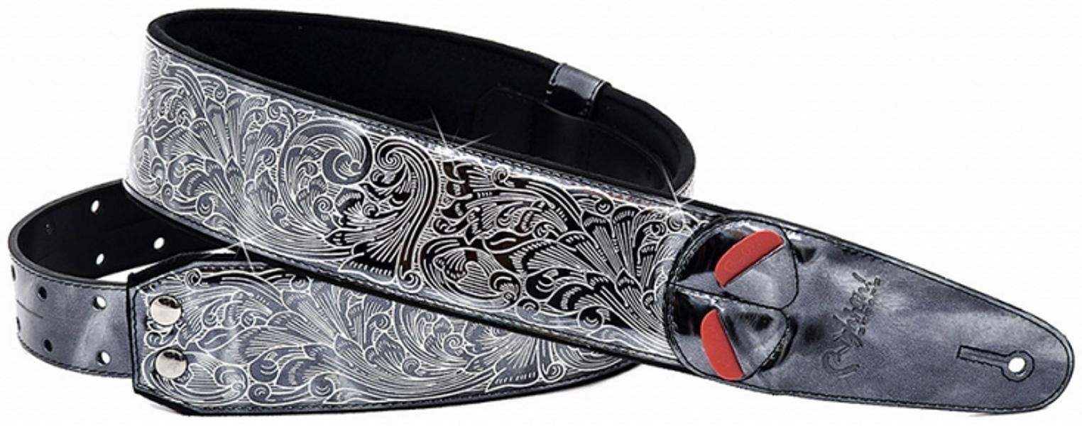 Sangle courroie Righton straps Vegan Mojo Revolver Guitar Strap - Titanium