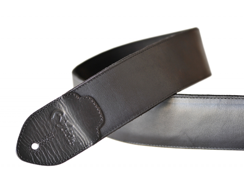 Righton Straps Leathercraft Vintage Guitar Strap 2.3inc Black - Sangle Courroie - Variation 1