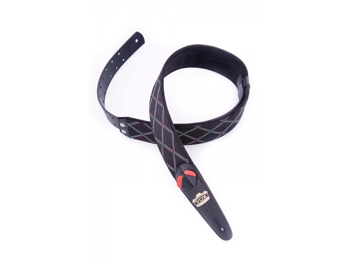 Righton Straps Vegan Mojo Vox Guitar Strap 2.3inc Black - Sangle Courroie - Variation 2