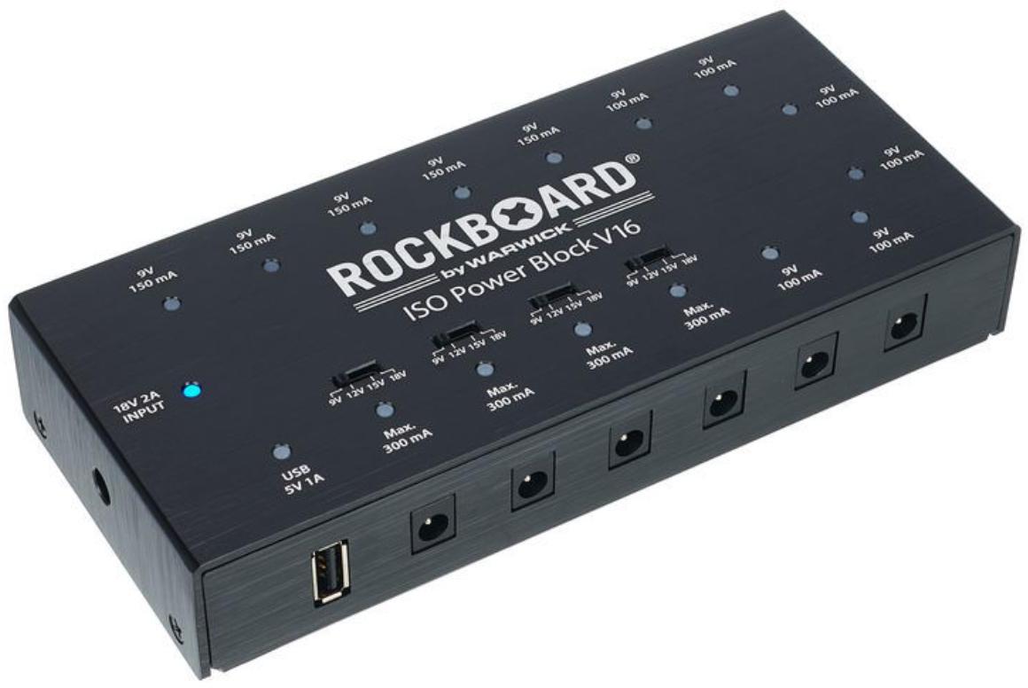 Alimentations pédales Rockboard ISO Power Block V16
