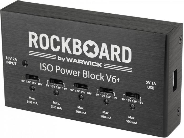 Alimentations pédales Rockboard ISO Power Block V6+