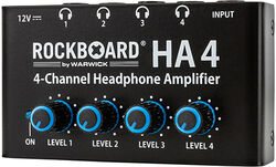 Préampli casque Rockboard HA 4, ampli casque, 4 entrées et volumes