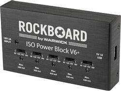 Alimentations pédales Rockboard ISO Power Block V6+