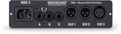 Divers accessoires & pièces pour effets Rockboard PATCHBAY 3 JACK + 2 XLR MINI MODULE 3