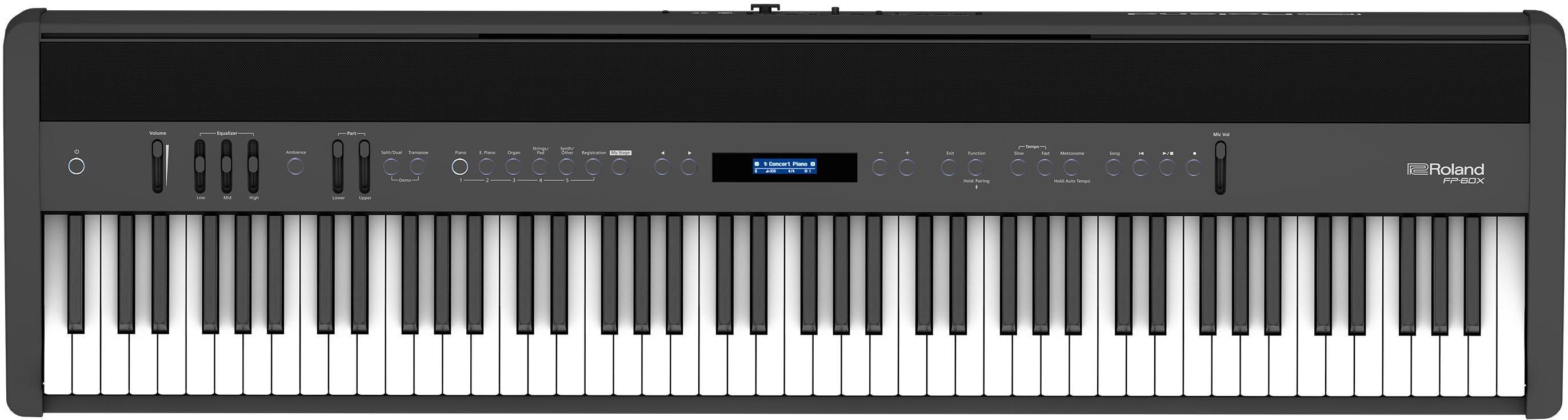 Piano numérique portable Roland FP-60X BK
