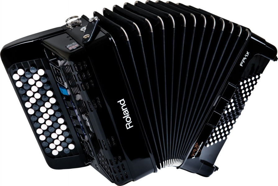 Roland Fr 1x B  Bouton  Black V Accordeon - AccordÉon NumÉrique - Main picture