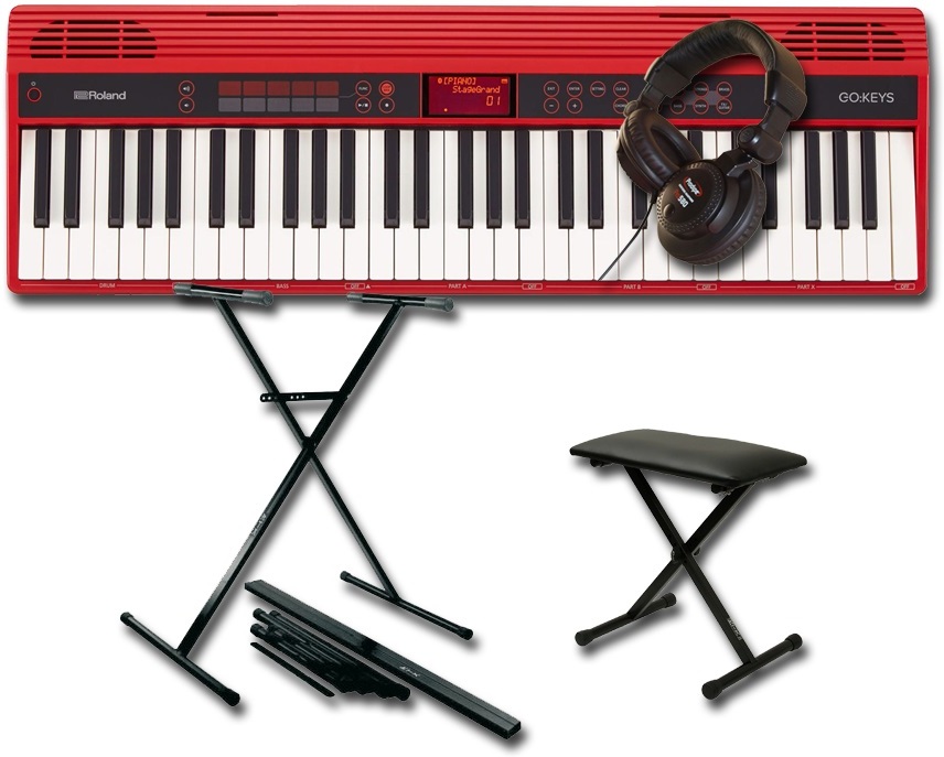 Roland Go:keys 61 K + Stand + Banquette + Casque Pro 580 - Pack Clavier - Main picture