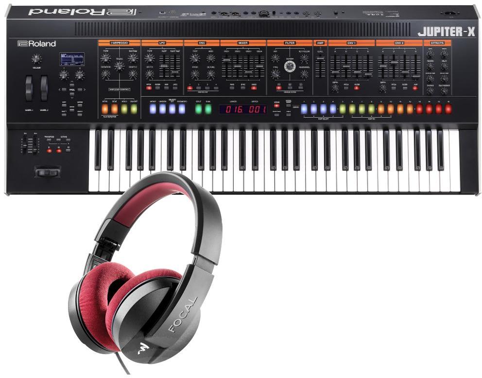 Synthétiseur Roland Jupiter X + FOCAL Listen Pro
