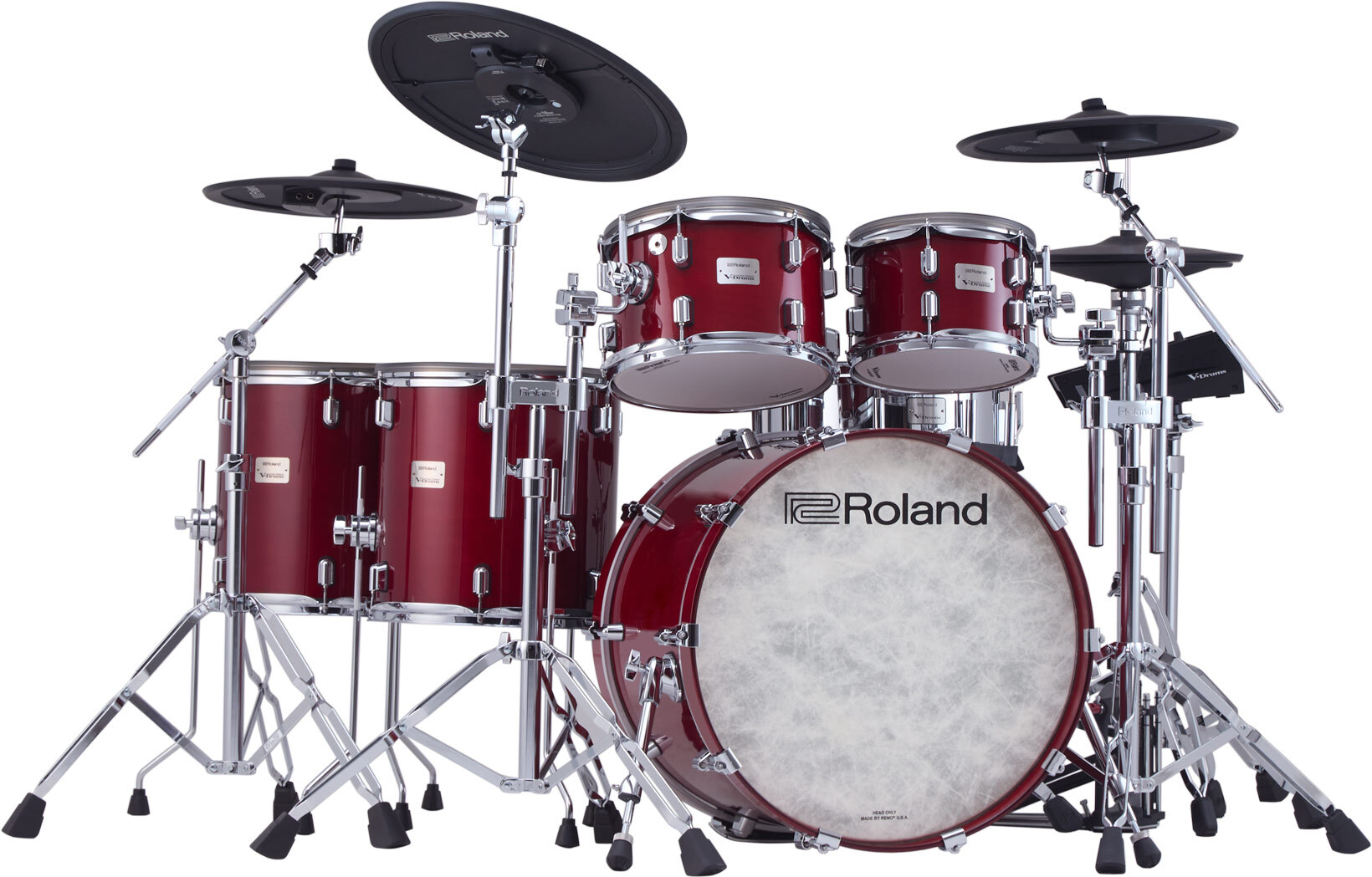Roland Vad716 V-drums Kit - Gloss Cherry - Kit Batterie Électronique - Main picture