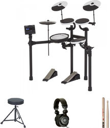 Pack batterie Roland TD-02KV V-DRUMS Bundle Complet - X-HP1 + DT90 + VIC5A