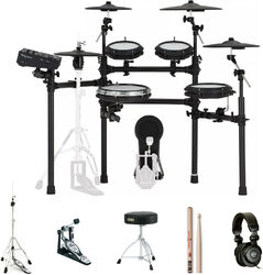 Pack batterie Roland TD-513 V-DRUMS Bundle Complet - X-HP1 + VIC5A + HP600D + HH205 + HT130