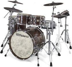 Kit batterie électronique Roland VAD716 Batterie V-Drums Acoustic Design Gloss Ebony
