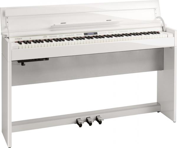 Piano numérique meuble Roland DP603 - Polished white