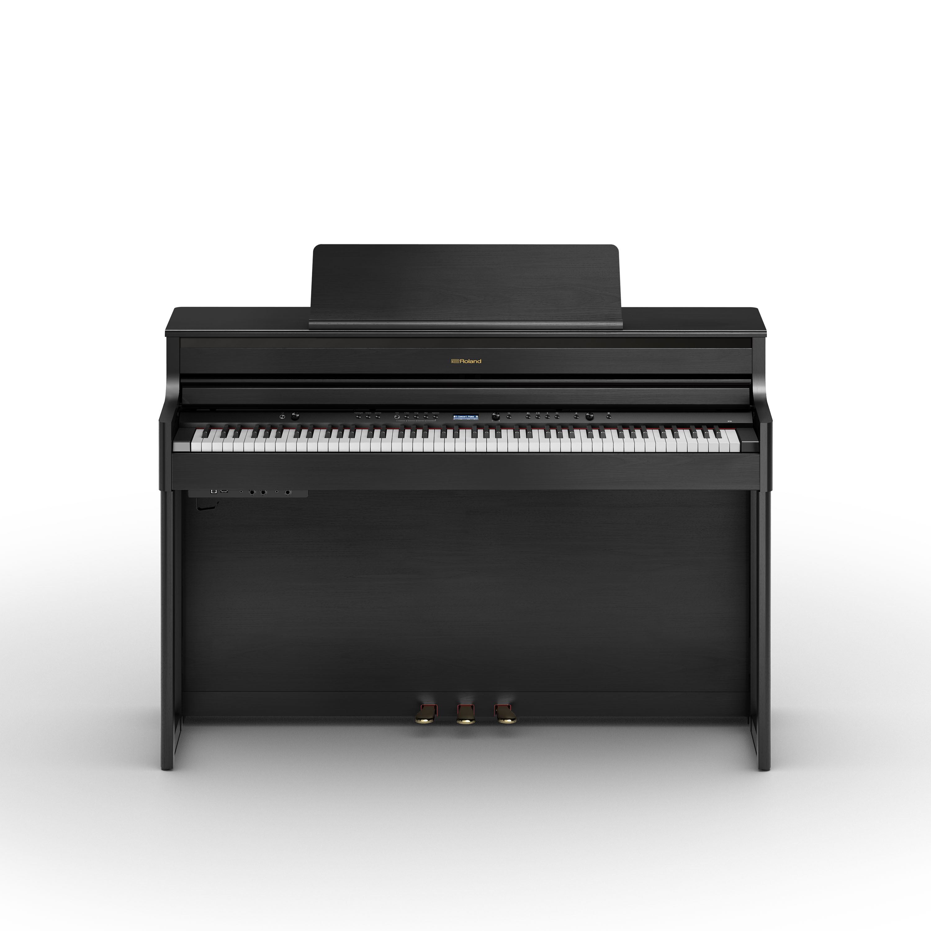 Roland Hp704 Ch - Noir Mat - Piano NumÉrique Meuble - Variation 1