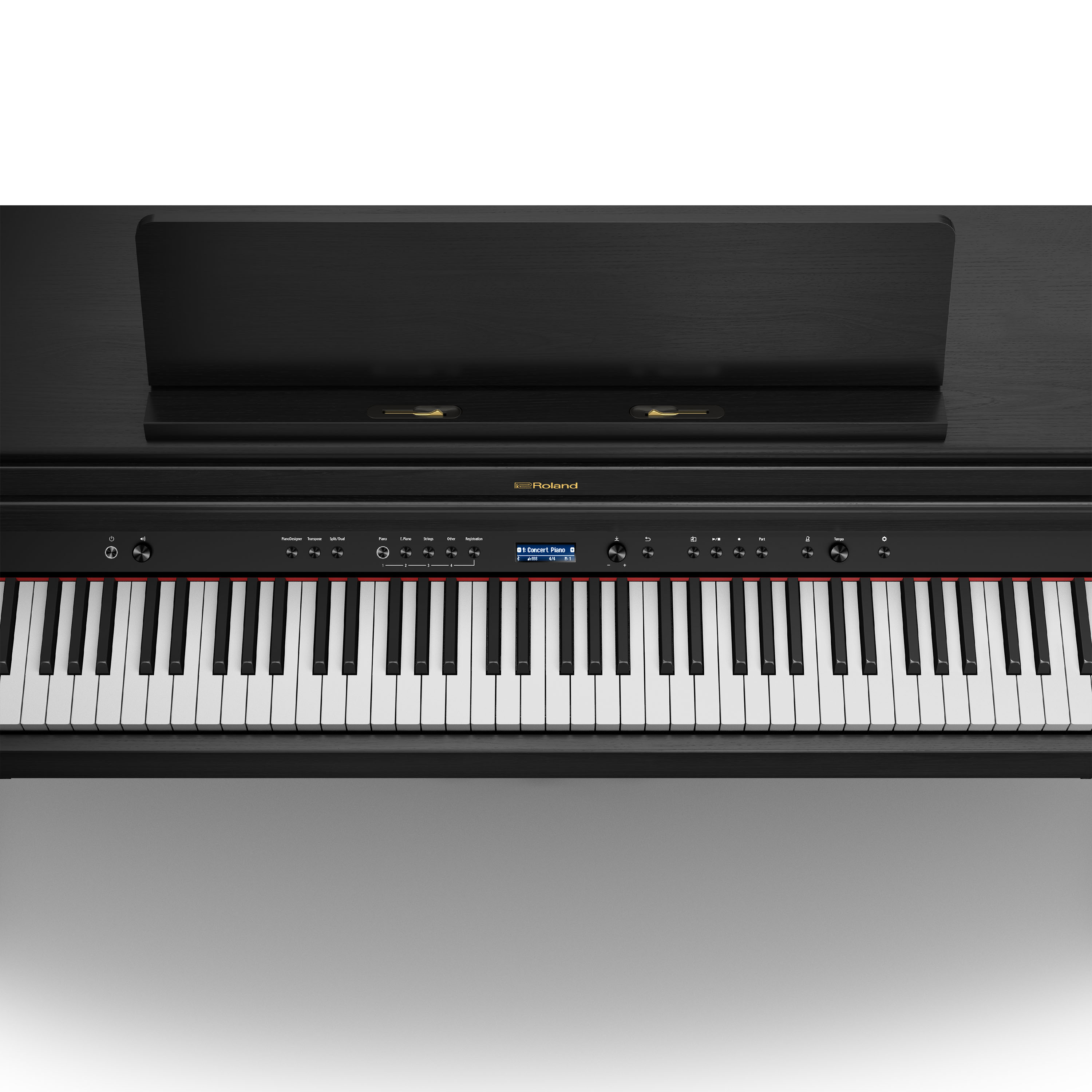Roland Hp704 Ch - Noir Mat - Piano NumÉrique Meuble - Variation 2