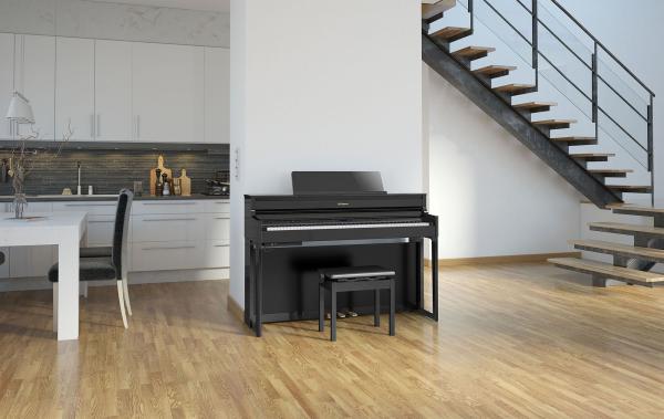 Piano numérique meuble Roland HP704 PE - noir laqué